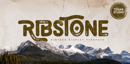 Ribstone Font Poster 1