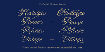 DT Escape Memories Font Poster 7