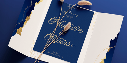 DT Escape Memories Font Poster 8