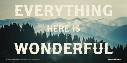 The Ballad of Rock Ridge Font Poster 9