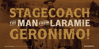 The Ballad of Rock Ridge Font Poster 11