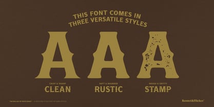 The Ballad of Rock Ridge Font Poster 12