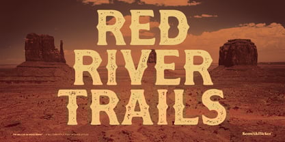 The Ballad of Rock Ridge Font Poster 4