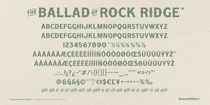 The Ballad of Rock Ridge Font Poster 14