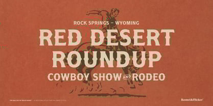 The Ballad of Rock Ridge Font Poster 7