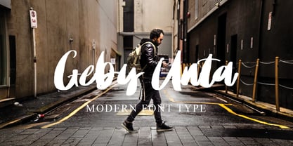Geby Unta Font Poster 1
