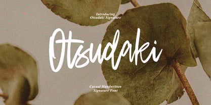Otsudaki Brush Font Poster 1