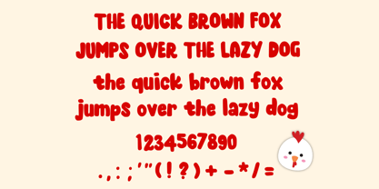 Chicken Pok Pok 2 Font Poster 5