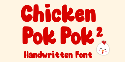 Chicken Pok Pok 2 Font Poster 1