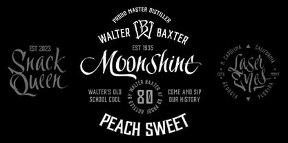 Baton Rouge Font Poster 3