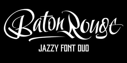 Baton Rouge Font Poster 1