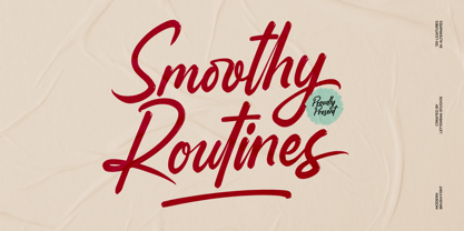 Smoothy Routines Font Poster 1