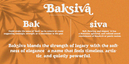 Baksiva Font Poster 3