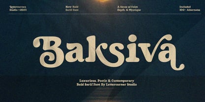 Baksiva Font Poster 1