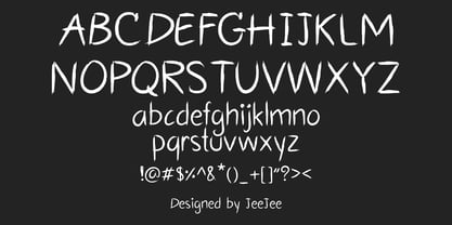 Casual Scribble Font Poster 3