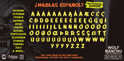 Wolf Manchu Font Poster 6