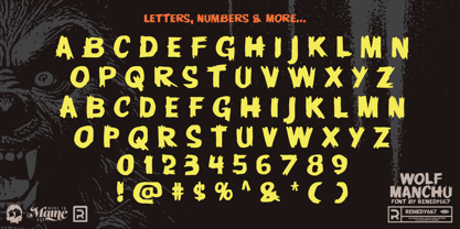 Wolf Manchu Font Poster 7