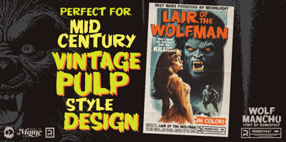 Wolf Manchu Font Poster 2