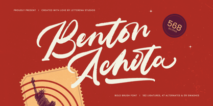 Benton Achita Font Poster 1