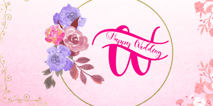 Beautiful Mother Monogram Font Poster 4