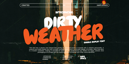 Dirty Weather Font Poster 1