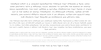 Kendraw Font Poster 2