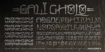 CaliCholo Graffiti Font Poster 1
