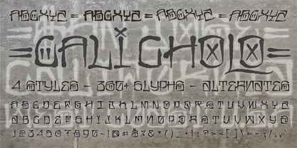 CaliCholo Graffiti Font Poster 4