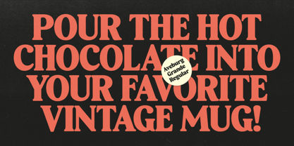 Aveburg Grande Font Poster 8