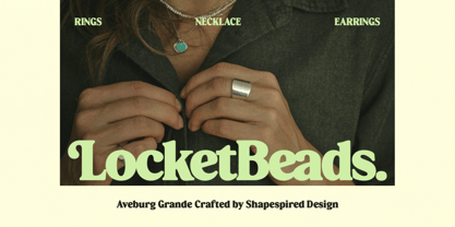 Aveburg Grande Font Poster 6