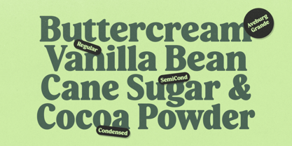 Aveburg Grande Font Poster 3