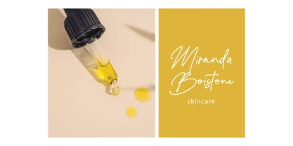 Hilanda Signature Font Poster 2