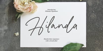 Hilanda Signature Font Poster 1