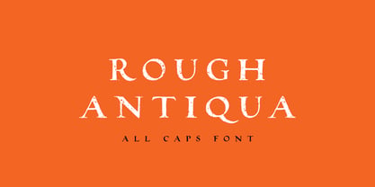 Rough Antiqua All Caps Font Poster 1