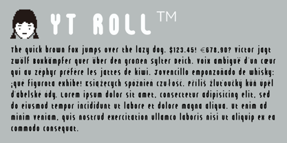 YT Roll Font Poster 1