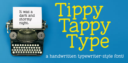 Tippy Tappy Type Font Poster 1