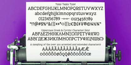 Tippy Tappy Type Font Poster 2