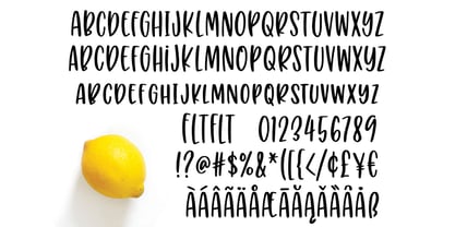 Puckery Tart Font Poster 2