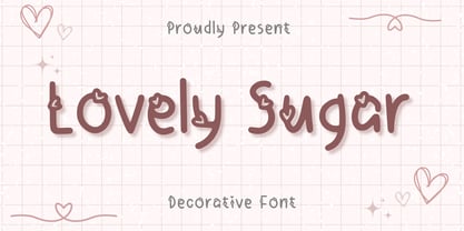 Lovely Sugar Font Poster 1