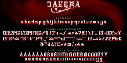 Jasera Font Poster 8
