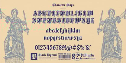 Black Kiyrand Font Poster 6