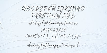 Gendras Signature Font Poster 11