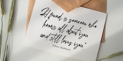 Gendras Signature Font Poster 6