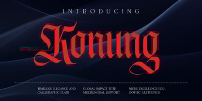 Konung Gothic Font Poster 1