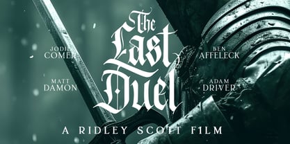 Konung Gothic Font Poster 3