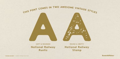 National Railway Font Poster 13