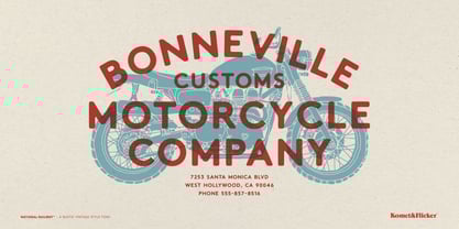 National Railway Font Poster 2