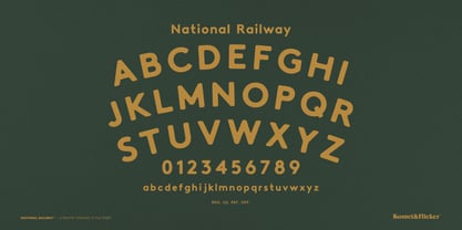 National Railway Font Poster 12