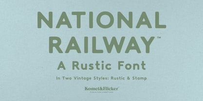 National Railway Font Poster 1