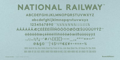 National Railway Font Poster 14